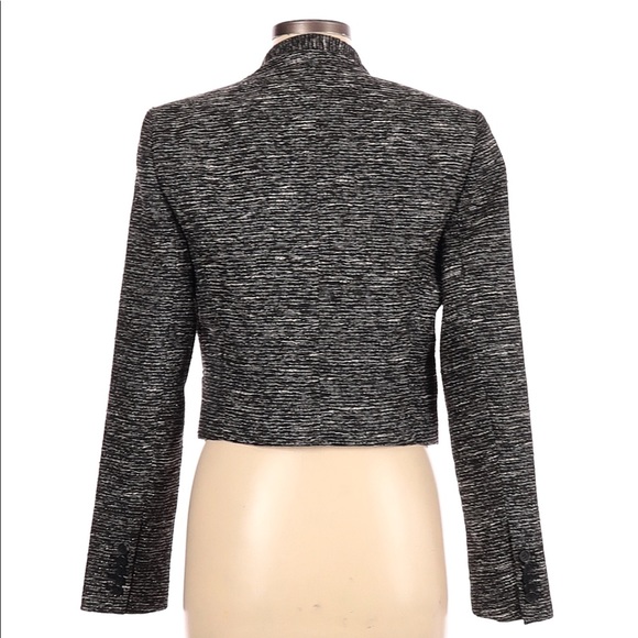 Vince Camuto One Button Black Metallic Blazer Sz 8 - Picture 2 of 12